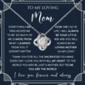 Silver Love Knot Pendant Necklace with Mother Gift Message Card Elegant Jewelry - Heart Knot Style (2026-01-N-2487 Style 2) / Steel