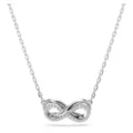 Collier infini en cristal argenté pour femmes, bijoux de chaîne de clavicule élégants. - Style Symbole Infini 3 (2026-03-N-5565) / Acier