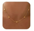 Gold heart pendant necklace minimalist elegant clavicle chain fashion jewelry gift for women - Multi-Heart Design Style (2026-01-N-5262 Style 4) / Gold