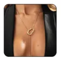 Minimalist gold Y-shaped necklace with irregular pendant, elegant fashion jewelry for women. - Y-Shape Irregular Geometric Style (2026-01-N-5171 Style 1) / Gold