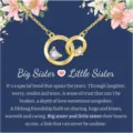 Fashion 18k gold plated double circle heart necklace for women, sister friendship gift jewelry. - Double Circle Heart Sisters Style (2026-01-N-5197 Style 2) / Gold