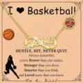 Women Basketball Infinity Necklace Copper Sports Pendant Jewelry Gift for Daily Wear - Basketball Infinity Style (KD0020251029) / 45+5cm / Gold