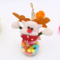 Christmas reindeer candy jar transparent plastic ball decorative kids gift ornament - Deer