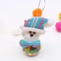 Christmas plastic candy ball ornament with cute bear doll, festive hanging decoration for kids gift. - Bear Style