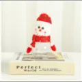 Frasco transparente de caramelos muñeco de nieve Navidad peluche regalo fiesta decoración - Muñeco de nieve