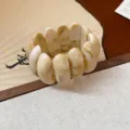 Beige klobige Harz Armband, unregelmäßige geometrische Glieder Armreif, Retro stilvoller Schmuck - Unregelmäßiger Geometrischer Kettenglied-Stil (11#)
