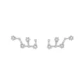 S925 Sterling Zilveren Dierenriem Oorstekers Sprankelende Sterrenhemel Sieraden Variant - Maagd (E5984) / 925 zilver / Geplatineerd