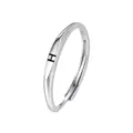 Prachtige Zilveren 925 Initiaal H Ring Minimalistische Open Vingerring Dames Mode Sieraden - Letter H (K2422) / HK Maat 13