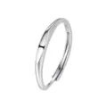 S925 sterling zilveren initiaal ring letter I minimalistische verstelbare open band voor vrouwen - Letter I (K2422) / HK Maat 13