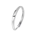 S925 Sterling Zilveren Initiaal L Ring Minimalistische Verstelbare Open Damesring - Letter L (K2422) / HK Maat 13
