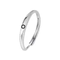 S925 sterling zilver minimalistische letter O open ring voor vrouwen elegante sieraden - Letter O (K2422) / HK Maat 13