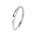 S925 zilveren letter P ring minimalistische open verstelbare band dames sieraden - Letter P (K2422) / HK Maat 13