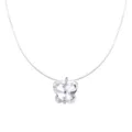 S925 Zilver Transparante Vislijn Kristal Vlinder Ketting Zoete Sleutelbeen Ketting Sieraad - Vlinderhanger (A4519) / 39cm / Zilver - Kristallen Vlinder