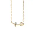 S925 sterling zilveren tulp ketting voor vrouwen, elegante kattenoog steen sleutelbeen sieraden. - Tulp Stijl (A2246) / Goud