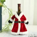 Weihnachtsmann rote Weinweinflasche Abdeckung niedlich Pluesch Fest Party Tischdekoration - Weihnachtskleid-Stil