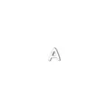 S999 Sterling Zilveren Letter A Oorstekers Minimalistische Mode Stijlvolle Sieraden - Letter A (Enkel)