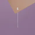 S999 sterling zilveren letter S kwast ketting oorbellen minimalistische sieraden voor dames - Letter S / 1 Stuk