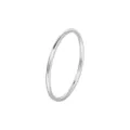 Minimalistische S999 sterling zilveren eenvoudige ring voor vrouwen fijne dunne band. - HK-maat 11 / Gepolijst Zilver