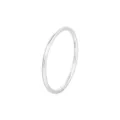Stijlvolle minimalistische S999 zilveren matte ring voor vrouwen, eenvoudig alledaags sieraad. - HK-maat 11 / antiek / zilver