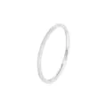 Minimalistische S999 zilveren gematteerde effen ring, elegante vingerjuweel voor dagelijks. - HK-maat 11 / gematteerd / zilver