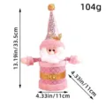 Pink Christmas Santa Claus plush candy jar holiday gift box festival decoration container - Santa Claus Style (E2-55)