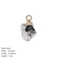 Natürlicher unregelmäßiger Mondstein-Anhänger mit vergoldetem Rand für DIY-Schmuck - Nur Anhänger / Mondstein Rohstein Anhänger Ohne Kette