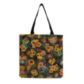 Sonnenblumen Leinwand Tragetasche, lässige Vintage Umhängetasche und faltbare Einkaufstasche. - Sonnenblume Stil (hm5174)