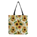 Sonnenblumen Druck Segeltuch Tragetasche lässige Schulterhandtasche für Einkauf und Reise. - Aquarell Sonnenblume Stil (hm5176)