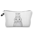 Bonito bolso cosmético con estampado de hipopótamo de dibujos animados estuche y neceser. - Estilo Estampado de Hipopótamo (hz3056)