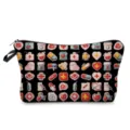 Borsa cosmetica con motivo medico, pochette per trucco portatile da viaggio e custodia - Combo Icona Nera (hzj0149)