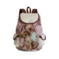 Canvas cute puppy print casual school backpack for students large capacity daypack - Style 8 (sj8709)