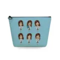 Borsetta per trucco con stampa infermiera cartone animato, astuccio cosmetico portatile. - Gruppo Infermiere Cartone Animato Blu Chiaro (sn4540)