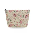 Vista dettagliata della simpatica borsa cosmetica con stampa infermiera, organizer portatile. - Stampa Cartone Animato a Tema Sanitario (sn4566)