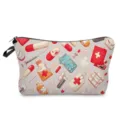 Astuccio cosmetico portatile con stampa medica, borsa per trucco da viaggio per uso quotidiano. - Medico Misto Multicolore (hzj0275)