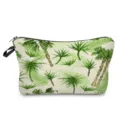 Tropische Palme Druck Kosmetiktasche mit Reißverschluss und Griff, tragbare Make-up-Tasche. - Handgemalter Palmblatt Stil (hz1130)