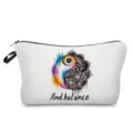 Modische Kosmetiktasche mit Mandala Druck tragbare Reise Make-up Aufbewahrung Tasche - Tinten Mandala Stil (hz3520)