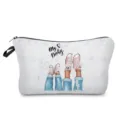Süsser Kosmetikbeutel mit Mutter und Kind Schuhen Druck tragbare Kulturtasche. - Marmor Schuhe Stil (hz3024)