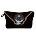 Vintage Weltraum Taube Druck Kosmetiktasche, tragbare Make-up Aufbewahrungstasche - Vintage Weltraum Geometrisch (hz3525)