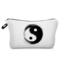 Yin-Yang Leinwand Kosmetiktasche minimalistische Make-up Tasche tragbare Kulturbeutel Detail - Tai Chi Yin Yang (hz3530)