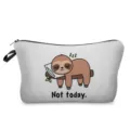 Niedliche Faultier Kosmetiktasche, tragbare Make-up Tasche mit Reißverschluss für reisen. - Cartoon Faultier Stil (hz3358)
