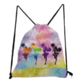 Modischer bedruckter Turnbeutel mit Cheerleader-Motiv, leichtes und buntes Design für Damen. - Batik-Cheerleading (skk0323)