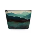 Traditionele landschap print cosmetische tas, canvas zakje met rits voor make-up organizer. - Chinese Inkt Landschap Stijl (sn3106)