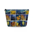 Bolso cosmético clásico con estampado Van Gogh, bolsa de maquillaje de viaje portátil. - Estilo Impresión Collage Van Gogh (sn3385)