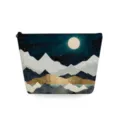 Landschap print cosmetische tas, sterrenhemel nacht rits etui, creatieve studenten pennenbak. - Artistiek Landschap Nachthemel Stijl (sn3129)