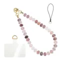 Natural Stone Phone Lanyard Beaded Cell Phone Charm Strap for Women Cute Key Chain - Style 25