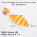 Juguete de cruasán de PU de rebote lento, pan de simulación realista antiestrés - 16cm Pan de caracola oscuro (Rebote lento)