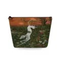 Vista dettagliata della borsa portaoggetti cosmetica con stampa paesaggio di cani artistici. - Stile Illustrazione Paesaggio Cane (sn4512)