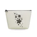 Bolsa de maquillaje de lona con patrón de estrellas, estuche minimalista con cremallera. - Estrella de Línea Geométrica / 7.0