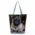 Borsa shopper stampa carlino carino grande capacita borsa a spalla casual spesa - Foto Realistica di Carlino (hl3765)