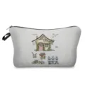 Süße Cartoon Hütte Kosmetiktasche Student Federmäppchen Alltags Make-up Organizer - Ländliches Häuschen Stil (hz3964)